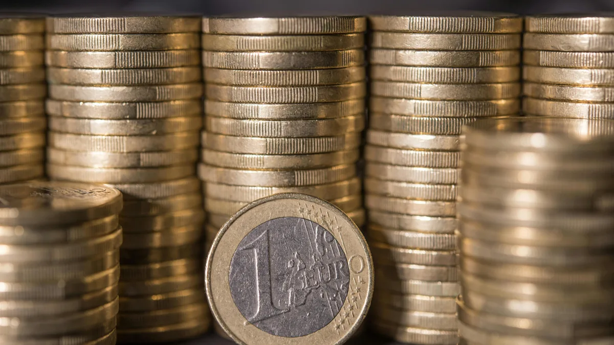 A stack of coins